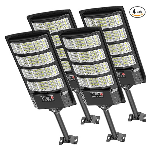 4-Pack Okpro Outdoor Super Bright Solar Street Lights