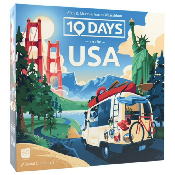 USAopoly 10 Days In The USA: Family Road Trip Board Game