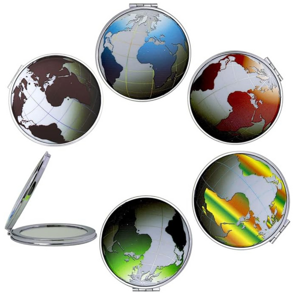 6 Pack Compact Magnifying Travel Pocket Mirrors