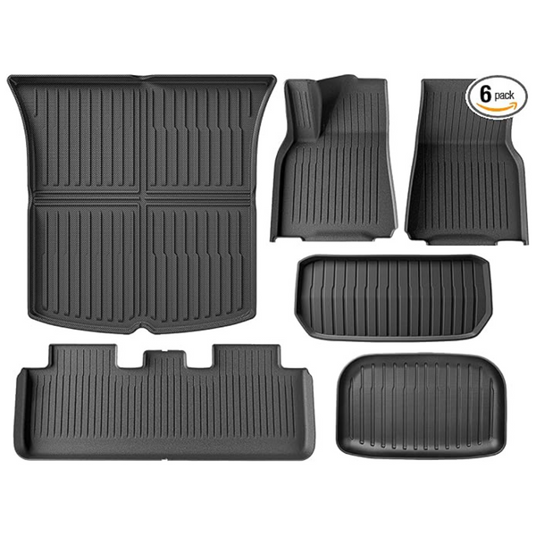 6-Pack Floor Mats For Tesla Model Y 2021-2024 2025