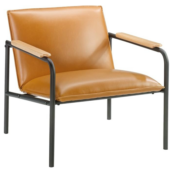 Sauder Boulevard Cafe Metal Lounge Chair (Camel Finish)