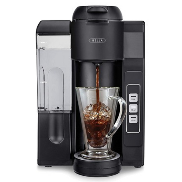 Bella Single Serve Dual Brew K-Cup Pod Or Ground Coffee Brewer