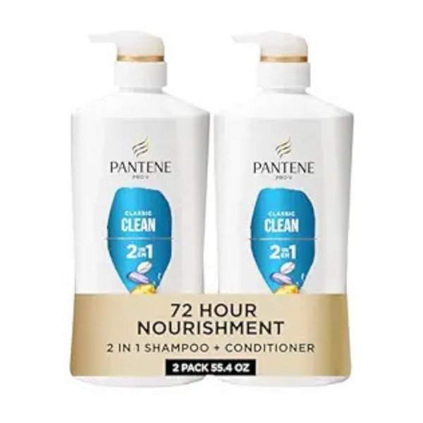 2-Pack Pantene 2-In-1 Shampoo & Conditioner + Miracle Rescue Shot