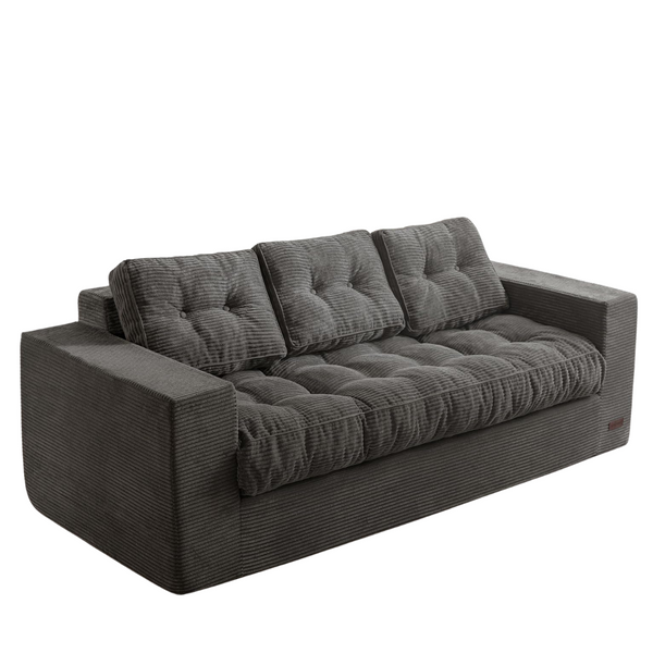 3-Seater Soft Couch Sofa With Armrests & Backrest