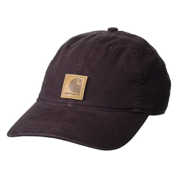 Carhartt Men's 100% Cotton Canvas Cap (Blackberry, Adjustable Fit)