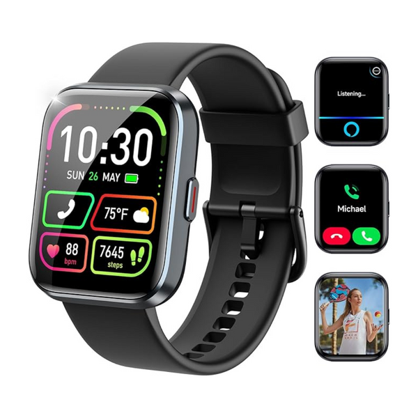 Waterproof 1.83" Fitness Tracker Smart Watch
