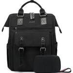 Lovevook Unisex 15.6" Laptop & College Backpack (Black)