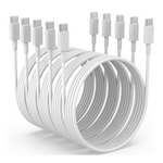 5-Pack 6ft 60W/3A USB-C to USB-C Charger Cables