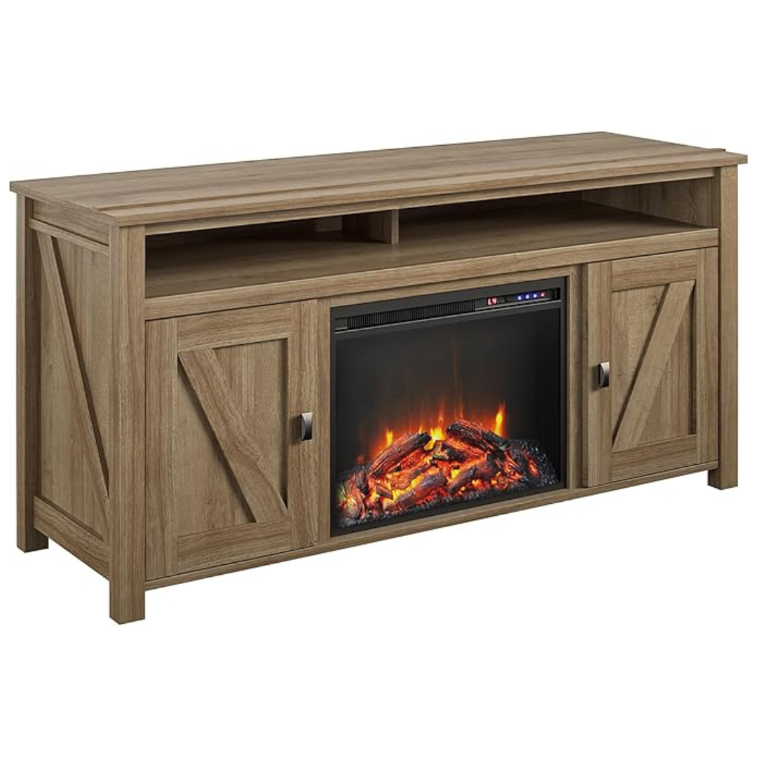 Ameriwood Home Farmington Electric Fireplace TV Console