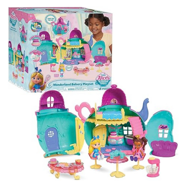 15-Piece Disney Junior Alices Wonderland Bakery Playset