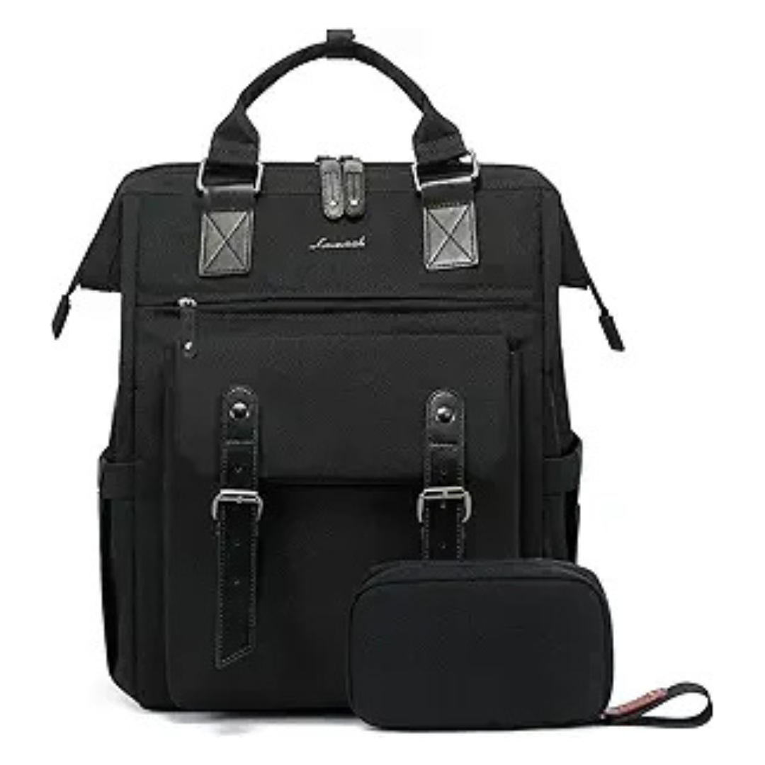 CouponsTravel Deals Lovevook Unisex 15.6" Laptop & College Backpack (Black)