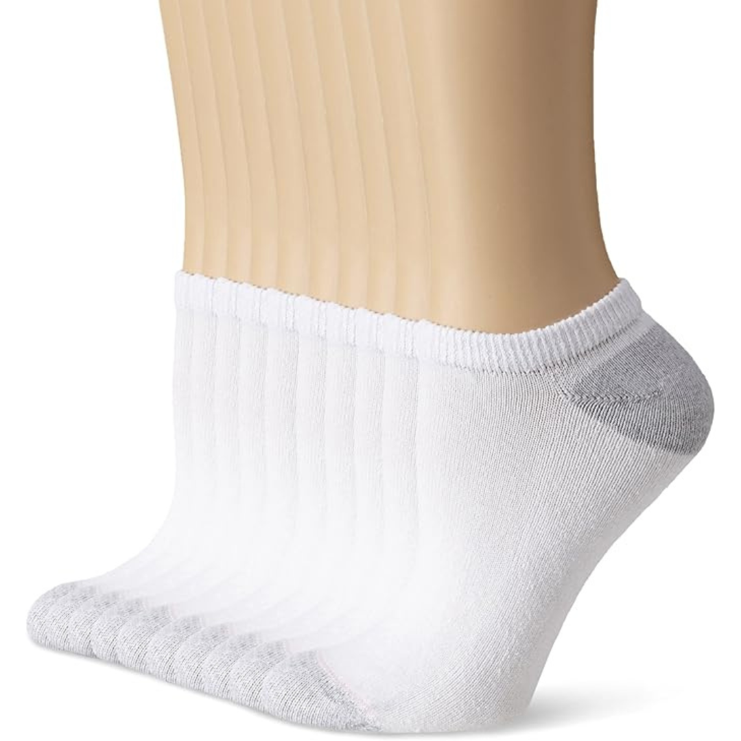 10-Pack Hanes Women's Soft Moisture-Wicking Socks