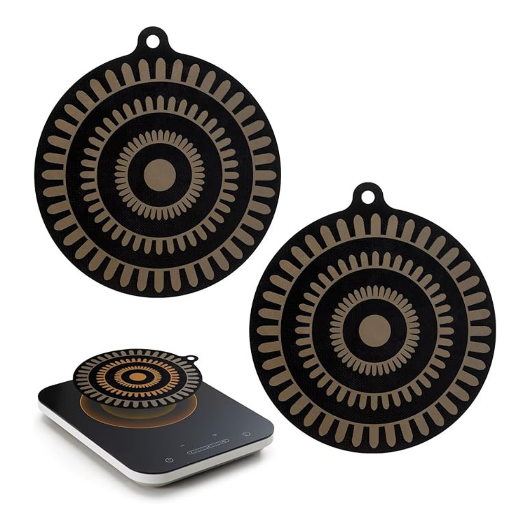 2 Pack Thermochromic Silicone Induction Cooktop Protect Mat