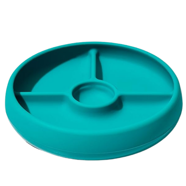 OXO Tot Silicone Divided Plate Teal