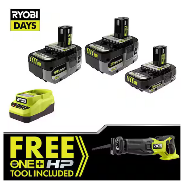 RYOBI ONE+ 18V HP Brushless Reciprocating Saw Kit