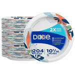 204-Count 10" Dixie Microwavable Disposable Paper Plates