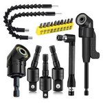 18-Piece Flexible Drill Bit Extension Set W/Angled & Socket Tools