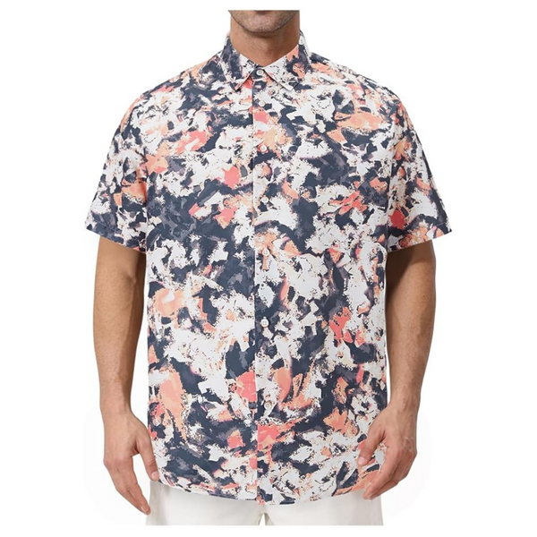 Luticeli Men's Hawaiian Short Sleeve Casual Beach Shirt