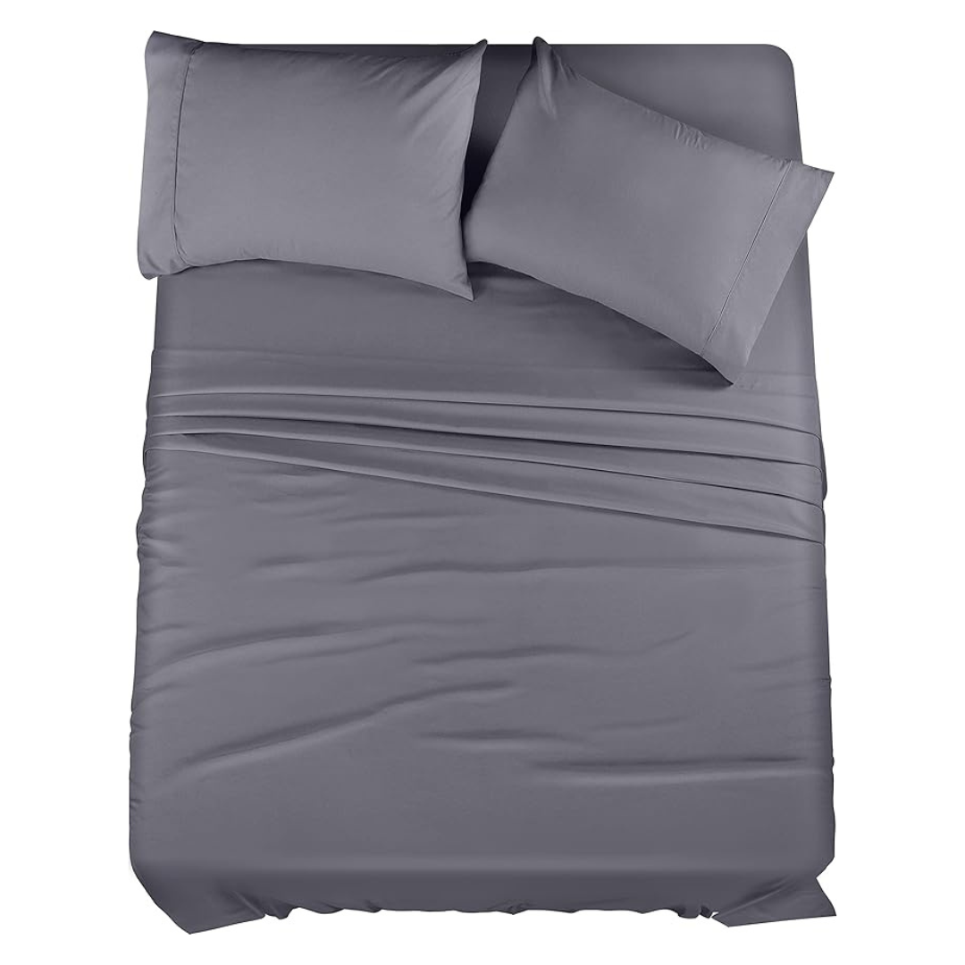 4-Piece Utopia Bedding Microfiber Queen Size Bed Sheets Set