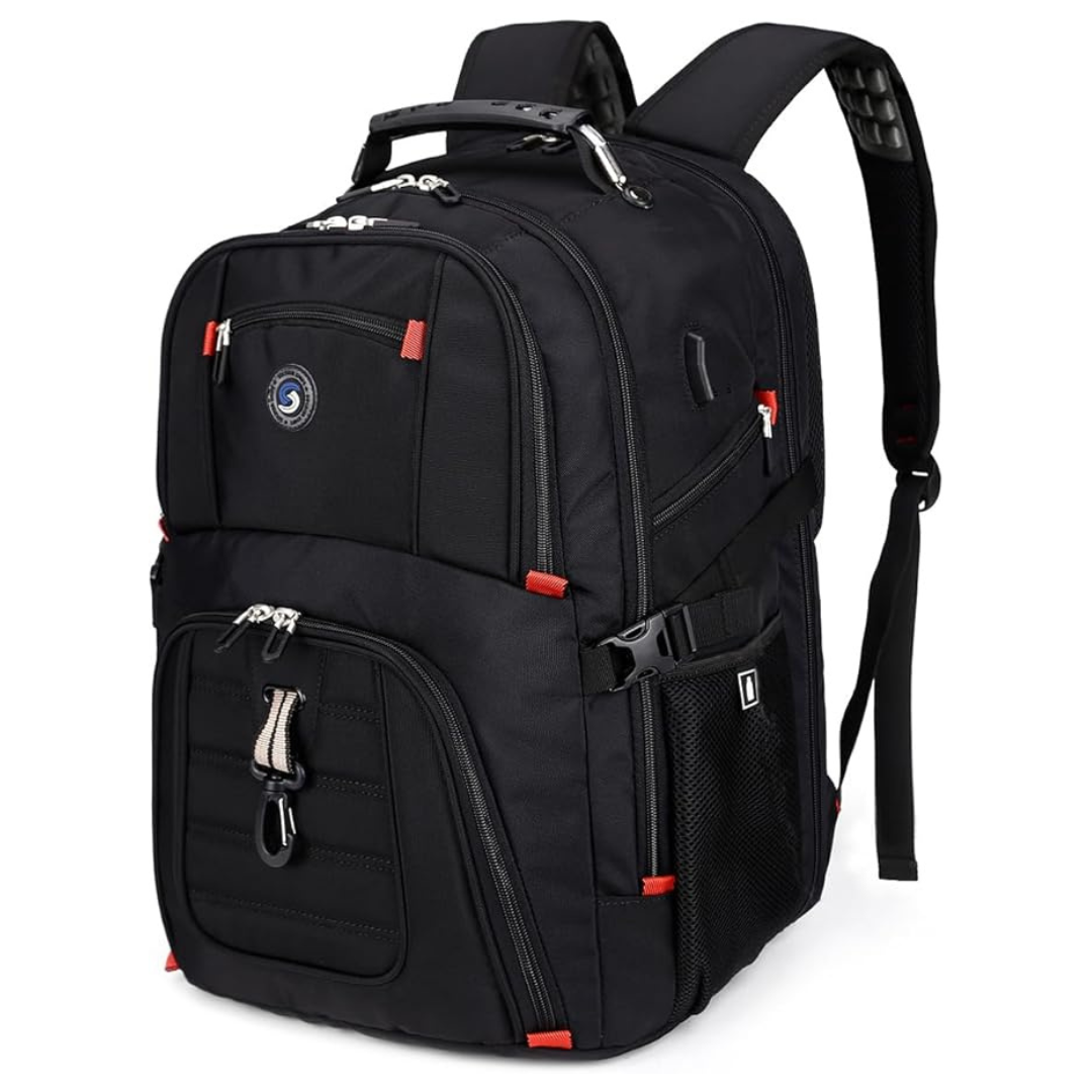 Shrradoo 52L 17" Laptop Backpack With Charging Port