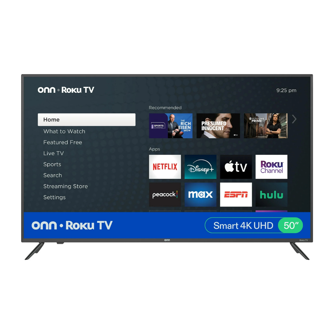 50" onn. 4K Ultra HDR Smart LED Roku TV