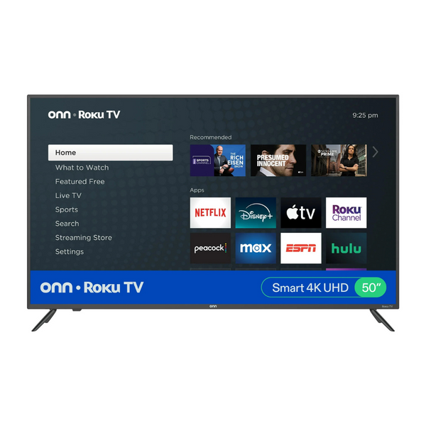 50" onn. 4K Ultra HDR Smart LED Roku TV