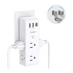 One Beat Surge Protector Outlet Extender With Rotating Plug