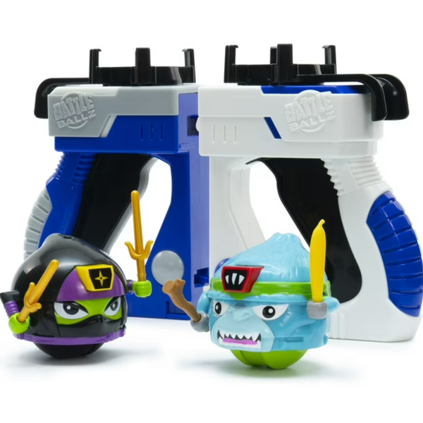 2-Pack Battle Ballz Bruiser & Ninjika Toy Warriors With Joysticks