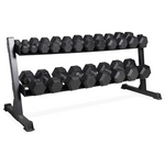 550-Lbs CAP Barbell Dumbbell Set With 2-Tier Rack