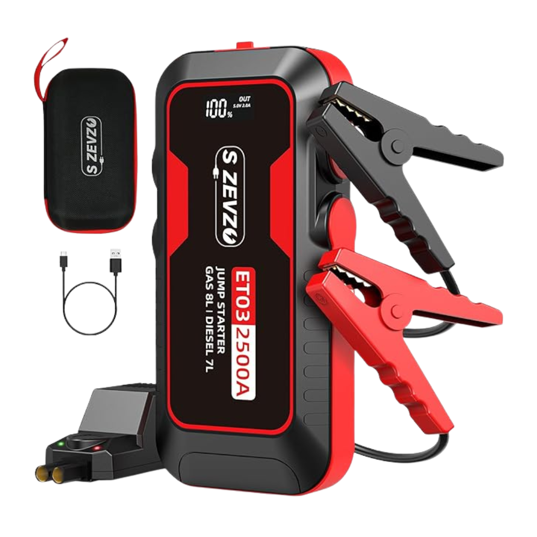 S ZEVZO ET03 74Wh Portable 12V Jump Starter Battery Pack