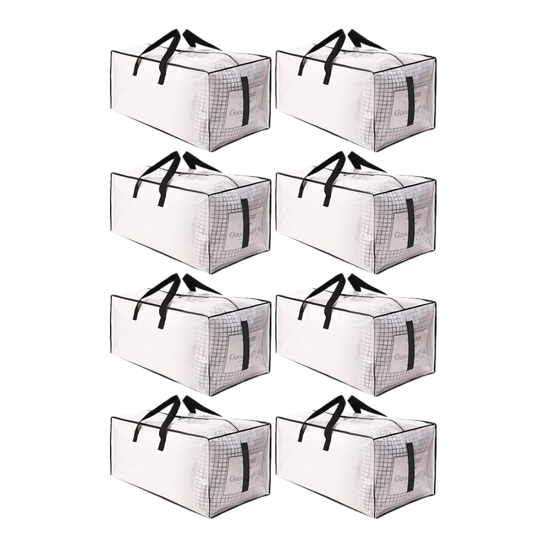 8-Pack Homesure Heavy Duty Water-Resistant Large Moving Bags