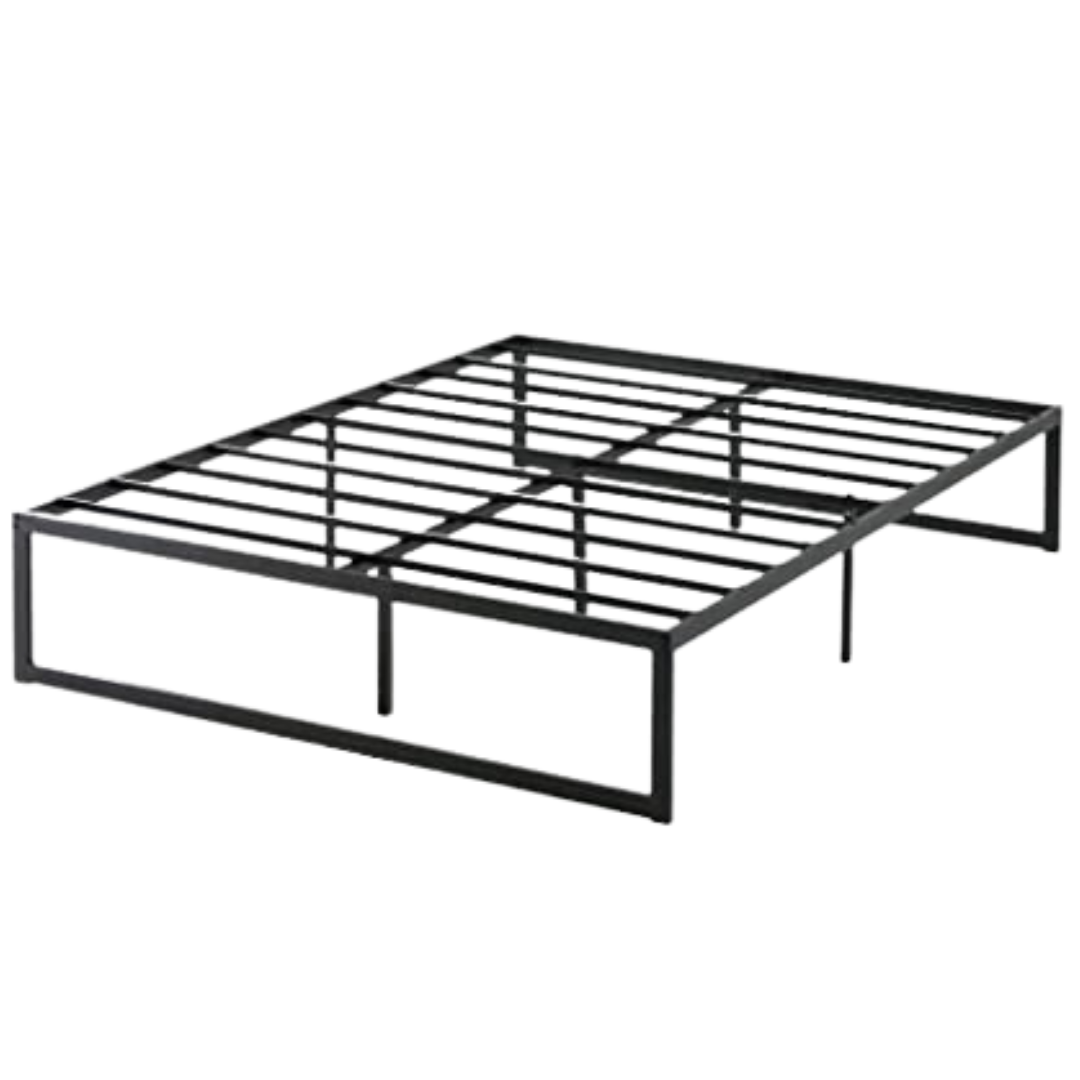 Zinus Abel Black Metal Queen Platform Bed Frame