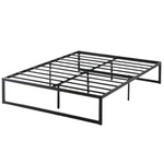 Zinus Abel Black Metal Queen Platform Bed Frame