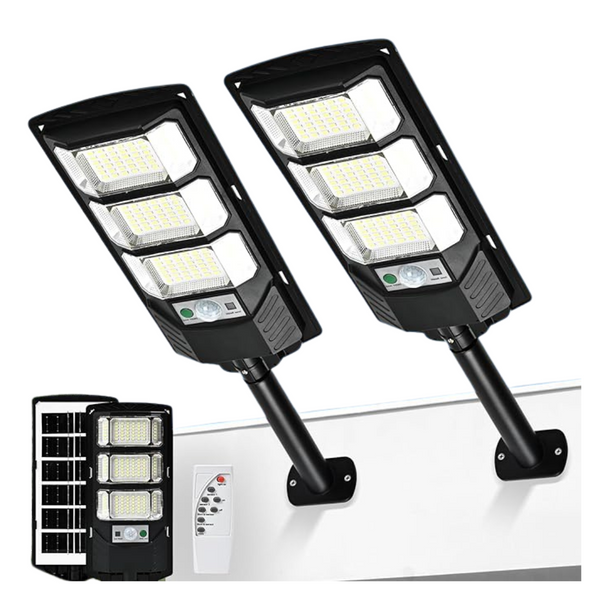2 Pack 10000LM, Black Modern Solar Flood Lights