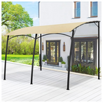 Aecojoy 13ft x 10ft Outdoor Wall Mounted Gazebo