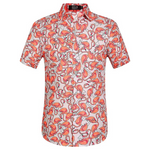 SSLR Men's Short Sleeve Casual Summer Hawaiian Shirt