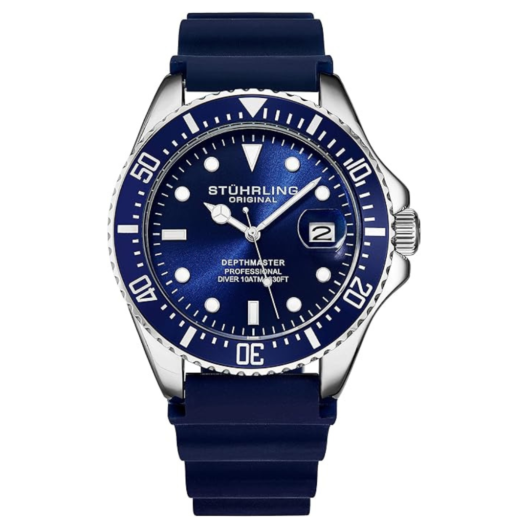 Men's Quartz Silver 42MM Water Resistant Watch