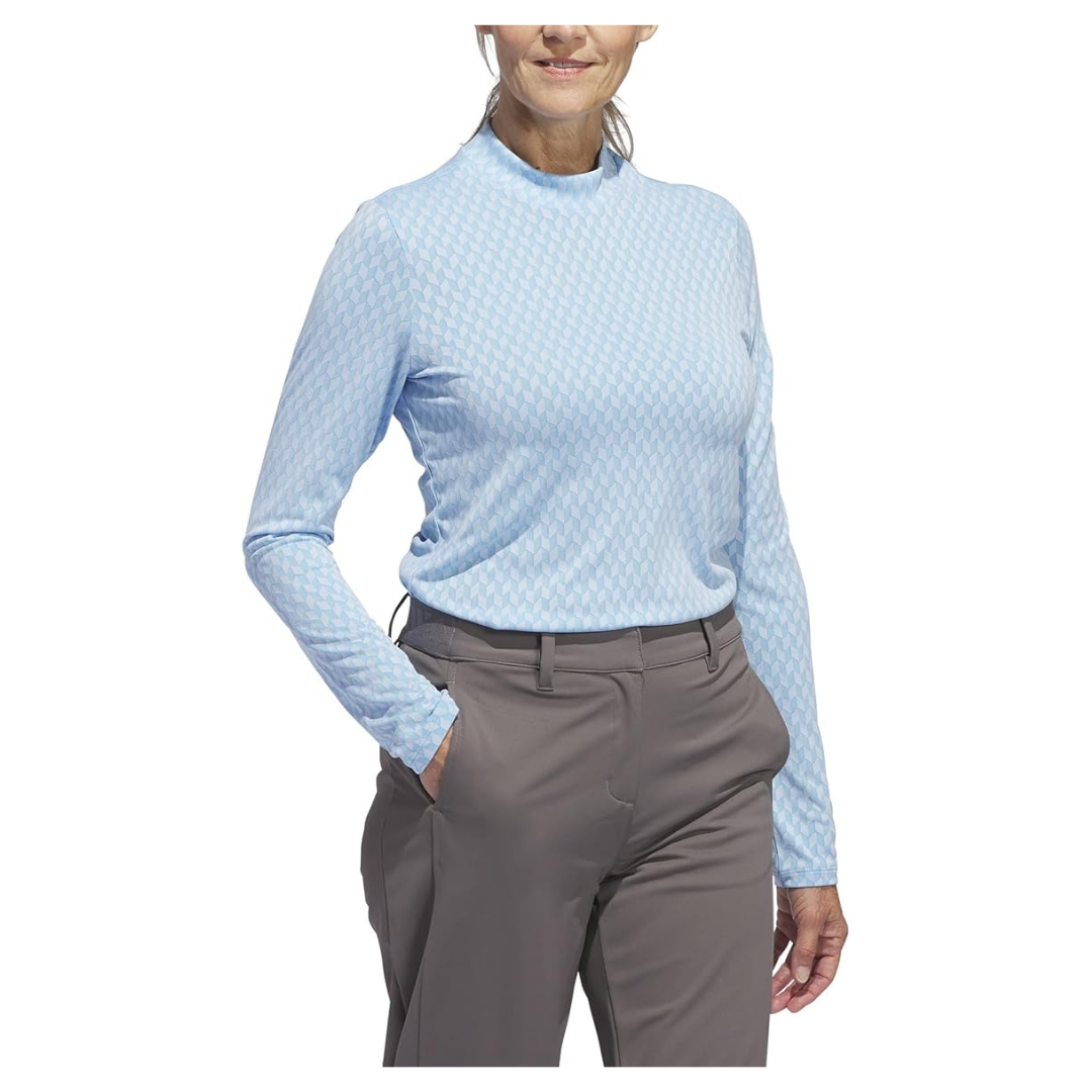 Adidas Women's Ultimate365 Tour Heat.RDY Mock Neck Polo Shirt