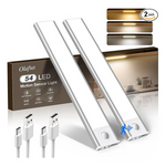 2-Pack Olafus 34 LED Motion Sensing Under Cabinet Lights