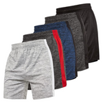 5 Pack Men's Athletic Basketball Shorts-7 Inch