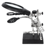 LED Light Helping Hands Magnifier Station
