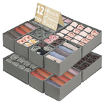 12 Pack Clothes Drawer Organizer