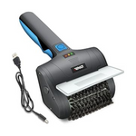 DNA Motoring Cordless Electric Grill Cleaning Scrub Brush w/ Charging Cord