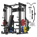 Waxman Smith Machine W/Cable Crossover System, Power Rack Package & More