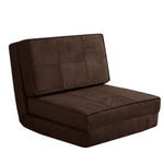 Urban Shop Your Zone Ultra Soft Suede 3 Position Convertible Flip Lounge Chair