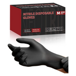 200-Count NEOTRIL 4-Mil Black Nitrile Disposable Gloves
