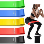 5-Pack Renoj Elastic Resistance Exercise Loop Bands For Workout