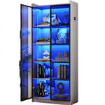 Dystler 65" Tall Display Cabinet With Doors