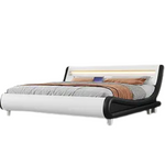 YITAHOME LED Platform Bed Frame With Adjustable Headboard (King Size)