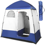 GVDV 2-Person Privacy Camping Shower Tent w/ Carrying Bag (Blue)